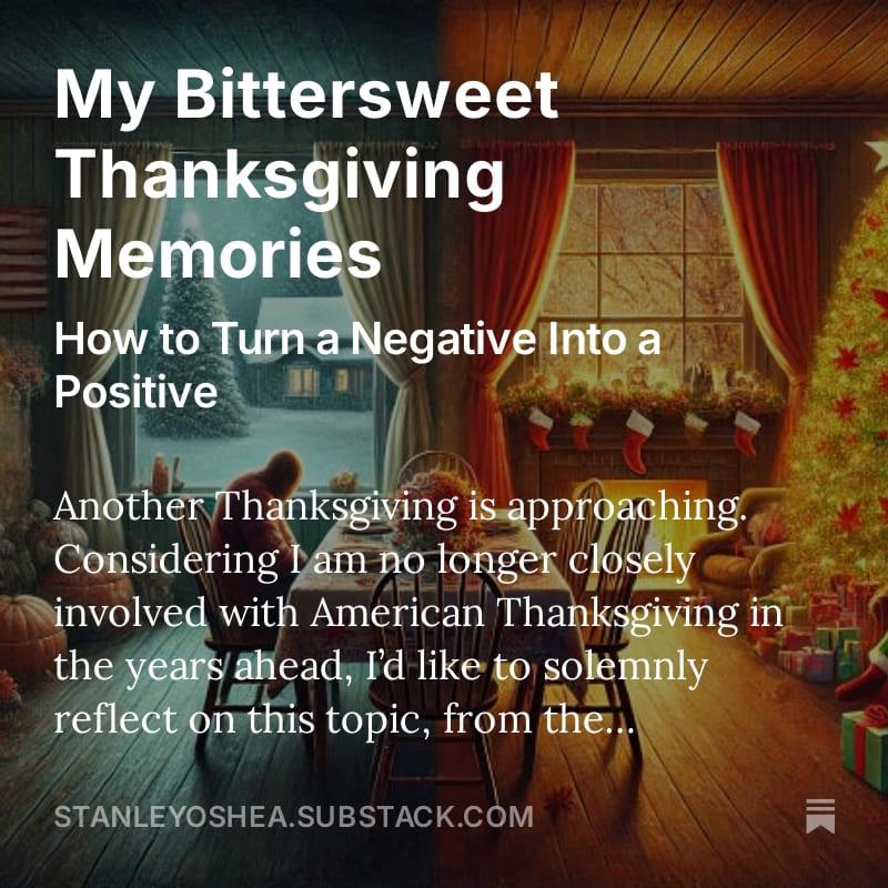My Bittersweet Thanksgiving Memories